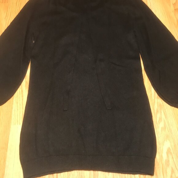 Juicy Couture Black Cashmere Blend Cardigan Sweater with Gold Crown Buttons xs - Picture 7 of 8